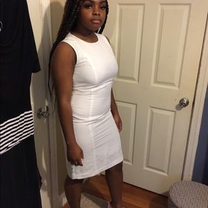 Calvin Klein white linen dress